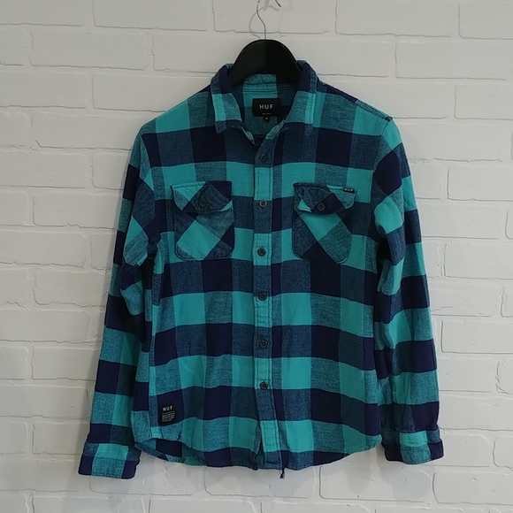 Huf plaid shirt - Picture 1 of 4